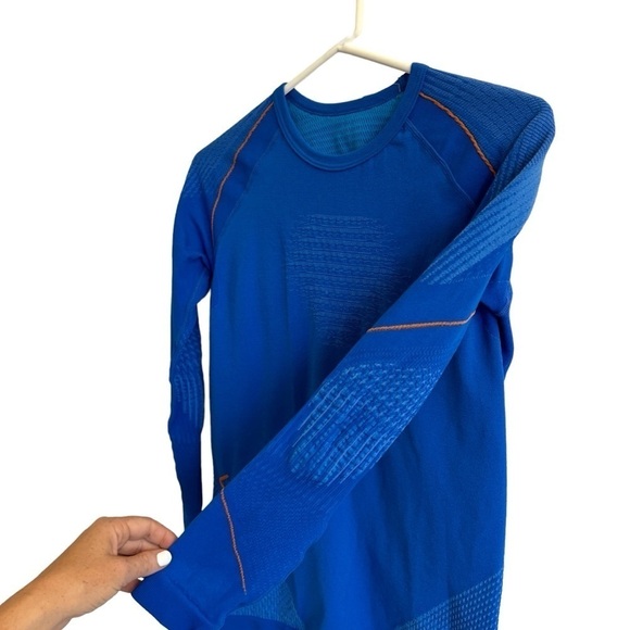 NWT UYN Evolutyon Base Layer Long Sleeve Shirt, Lapis Blue/Orange, Size L/XL - Picture 8 of 12